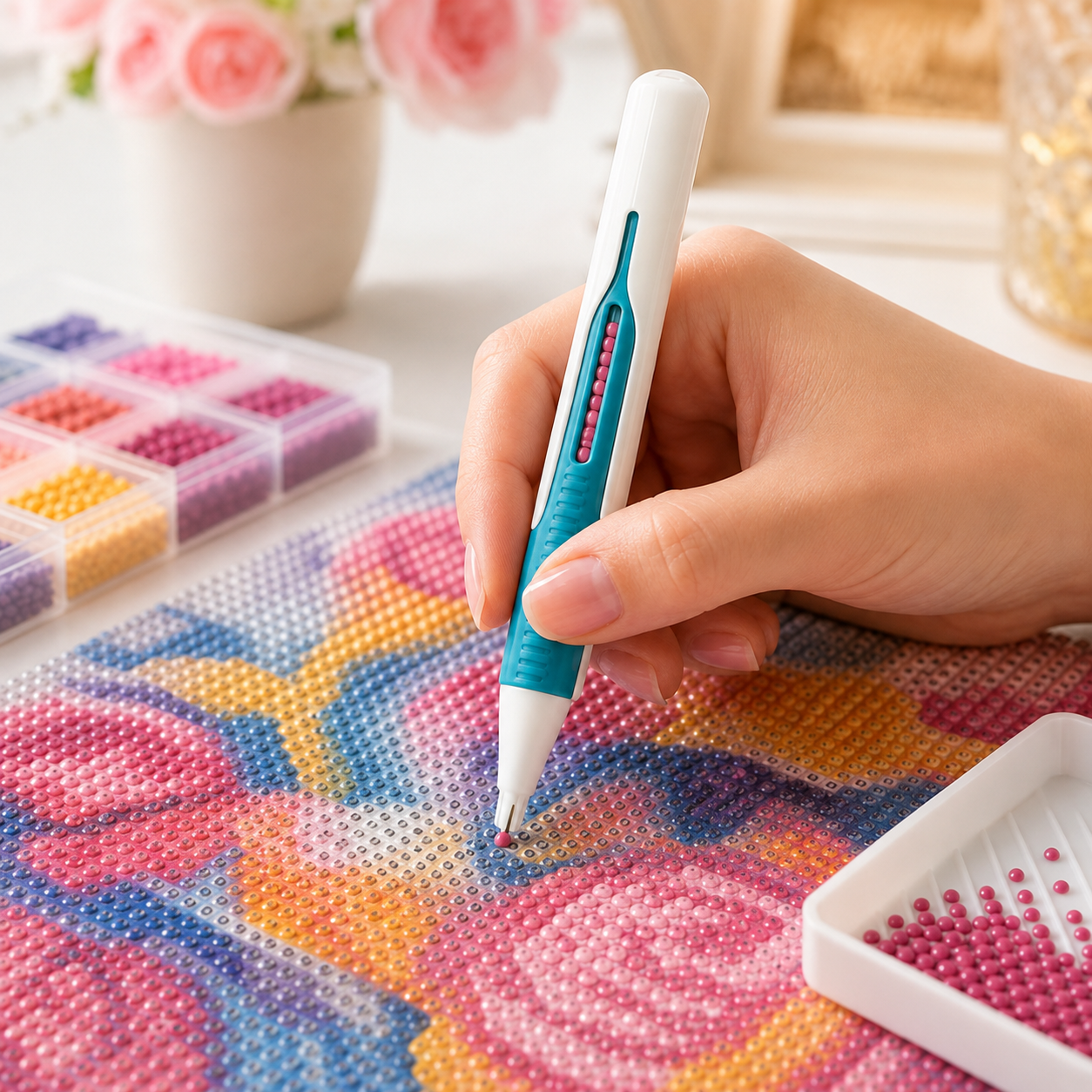 🔥Last Day 50% OFF - 💎 Automatic Diamond Painting Bead dispenser