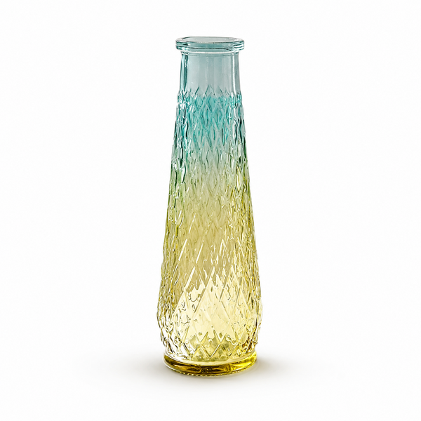 Nordic Embossed Glass Vase